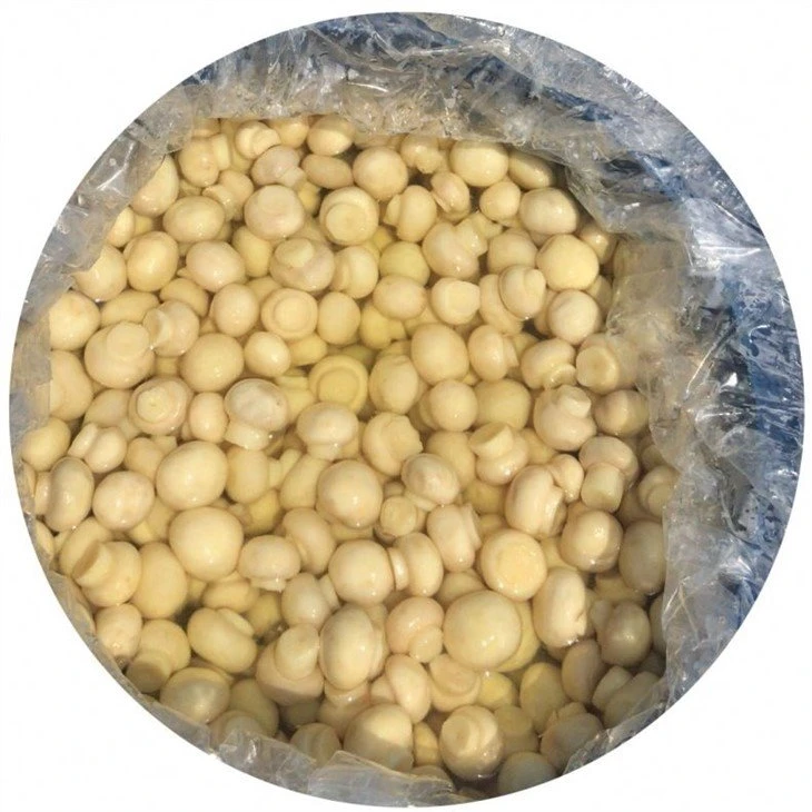 Whole white mushroom 1.5-2.0cm in vinegar in drums